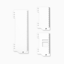 플랜커스 바인더 자 20공 6공, 6공 타공, 10cm
