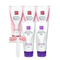 더마하우스 쉐이프업 핫젤3개+업젤2개+전신 마사지 롤러-몸매관리 슬리밍, 5개+롤러