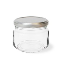글라스락 실버쨈병Low 300ml (수축필름), 쨈병 (지름 92mm x 높이 74mm), 12개입