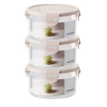 락앤락 스테커블 원형 650ml 3P, 3개, 용기 3개