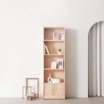 하모벨 삼나무 책장 장식장 서재 거실 수납 아이방 벽면책장, 수납형, 600 5단