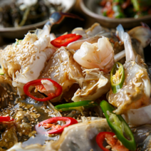 산지직송 수제 국내산 간장게장 양념 소스 게장용 꽃게 반반 택배 냉동 1kg 2kg, 3. 양념꽃게장(350g), 2개
