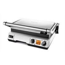 브레빌 breville bgr820xl 스마트 그릴 전기 조리대 그릴 브러시 처리된 스테인리스 스틸.
