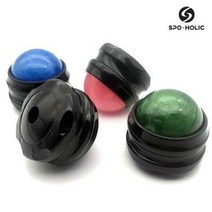 스포홀릭 핸디 셀프 롤링 마사지볼 지압 볼, 롤링-블랙(L5), 알버트스토어 롤링마사지볼 - 블랙(L5)