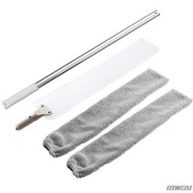 침대 청소기 진드기 침구 집먼지 러그 매트리스 소독 고양이털제거 정전기먼지털이 원룸 구부릴 수 있는 긴 손잡이 옆 먼지 브러시 걸레 유연한 소파 갭 더스터 클리너 갭 아래 청소, 두 개의 천으로 된 회색, 01 01