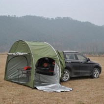트레일러텐트 블랙 SUV 자동차 후면 확장 자전거 보관 야외 캠핑 다목적 대형 공간 옥스포드 실버 코팅 방수 투어 스포츠 엔터테인먼트 아웃도어 액티비티 활동, Army green