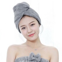 오너클랜 머리수건 극세사 타올 헤어 드라이 빨리말리는법 수영_W8B8A77, 핑크