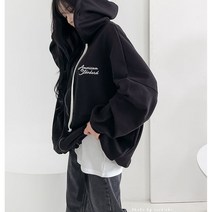 남여공용 아메리칸 멀티서클 오버핏 빅사이즈 후드집업