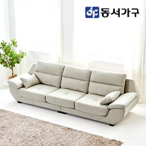 동서가구 리엔 아쿠아텍스 패브릭 4인 편백황토숯 소파 DF643616, 오트밀