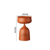 홀테이블 모듈 보조 김세정 티 테이블 북유럽 아이언 아트 커피 라이트 럭셔리 모던 소형, 옵션, 주황색 A 섹션