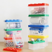 반짇고리 실바늘 소품정리함 수납박스 화장품보관 사무실 작업실 칸막이 데스크 학원, 그린