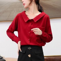 뉴욕멋쟁이 메이 데일리블라우스 여성 봄가을 블라우스