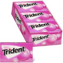 트라이던트 무설탕 자일리톨 껌, 버블껌 (Bubble Gum), 168개입, 1.9g
