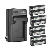 소니 DSC-CD100 DSC-CD250 DSC-CD400 DSC-D700 DCR-VX1000 DCR-VX2000E 카메라용 Kastar 4팩 배터리 AC 벽면 충전기 교체 NP-, 1 Charger + 4 Batteries Kastar