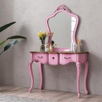 프람 엘레강스 핑크 러블리 화장대콘솔 책상화장대