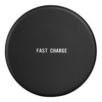 QI 무선 고속 충전기 2A 패드 For Samsung S8 S8 + S9 IPhone X IPhone 8, 90mmX90mmX9mm, 설명, 블랙