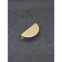 황동 반달 고급 가구손잡이 다양한사이즈, 중형(볼트간격64mm) 1개