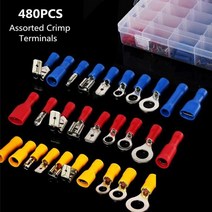 크림프 크림프 터미널 480PCS 전기 와이어 압착 단자 커넥터, 1개