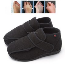 당뇨 신발 당뇨병 엄지 외번 변형 조절 가능한 지방 피트 남성용 플랫 신발 교정기 치료, 하나, B47InnerL285mm