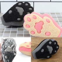 고양이 발바닥 수세미 핑크 수세미 캐릭터수세미