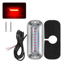 10-30V 보트 요트 해양 선박 폰툰 상인방 조명 수중 램프 LED 표시기 12V 24V 트럭 자동차 DRL 방수, [01] 빨간