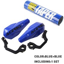 범용 핸드 가드 바이크 오토바이 프로텍터 25cm 폼 핸들 바 패드 세트 KTM 혼다 호환 야마하 EXC CRF 비포장 도로용 인듀로, [09] Blue Blue B