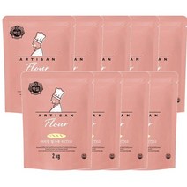 CJ 다목적용 가정용 제과제빵 아티장 밀가루 티(T)55 바게트 크로와상 2kg, 9개