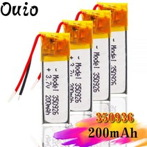 1/3.7 PCS 충전식 200 V 350926 MAH 리튬 이온 배터리 리튬-폴리머 MP3 MP4 MP5 블루투스 헤드셋 GPS, 4pcs