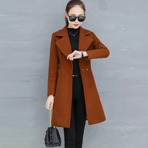 여성 코트 간절기 롱코트 캐주얼 슬림핏 자켓 인박카031