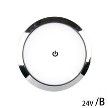 호환 frp 보트 선외기 낚시보트 12v24v rv 실내 천장 led 조명 스위치 5w 자동차 인테리어 led 라운드 조명 rv 실내 지붕 램프 캠퍼 캐러밴, 24v