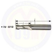 앤드밀-2날 TiCN코팅 4.5mm SKH-59 YG-1/와이지원/공구몰/절삭공구