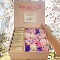 라봄플라워 어버이날용돈박스 부모님 플라워 반전 용돈상자 현금선물, 핑크박스L-레드꽃-용돈봉투-엄마사랑해요