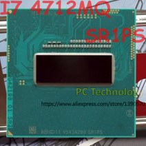 노트북 프로세서 원래 인텔 코어 i7 4712mq sr1ps cpu i7 4712mq 프로세서 2 30ghz 3 3ghz l36m 쿼드 코어 1일 이내에, 없음