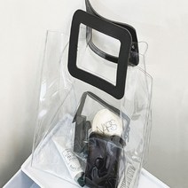 투명 PVC 토트백 가로 PVC백 비치백