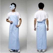 메디코 목욕앞치마 방수앞치마 노인 환자목욕 사이즈 XL, 블루