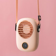 멜로우버디 3way 핸즈프리 목걸이 선풍기, F9, 핑크