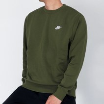 나이키 기모맨투맨 긴팔티 클럽 플리스 크루 카키