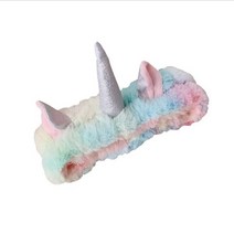 새로운 패션 유니콘 경적 귀여운 고양이 귀 편안한 워시 페이스 목욕 헤어 홀더 탄성 머리띠 여성 헤어 밴드 헤어 액세서리, 비