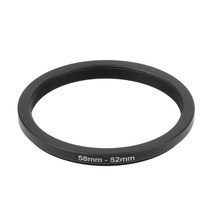 58mm ~ 52mm 금속 스텝 다운 링 렌즈 어댑터 필터 카메라 도구 액세서리 새 새, 검은 색