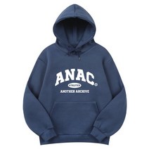 ANOTHER ARCHIVE 컬리지 스탠다드 오버 후드티_클래식블루