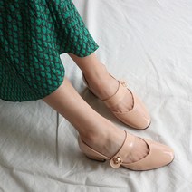 DBX 46 - 에나멜 메리제인 통굽 펌프스 (5cm)