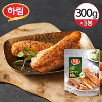 하림 스모크 닭가슴살 3개, 300g