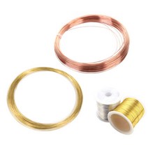 전기실험 논코팅 얇은구리선 구리철사 실험실 공업용 수공예 지주목 철끈 철선, 황동구리선(금색) 요청사항에사이즈기재