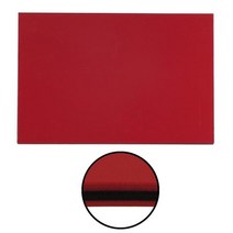 flor 1pc 일렉트릭 기타 베이스 픽가드 스크래치 플레이트 픽가드 소재 빈 시트 사용자 정의 플레이트 430x290x2.3mm for 기타 diy, 레드 3겹