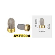 연료 인젝터 분사 노즐 10 조각 금속 마이크로 필터 10.36.063mm bosch unviersal 수리 키트 (ay-f509b), 없음