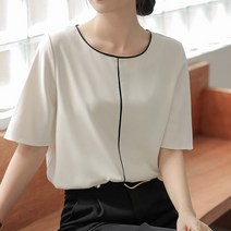 디아리스 여성 라운드 블라우스 7048