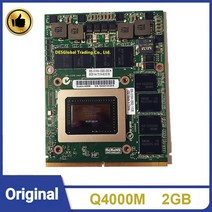 기존 Quadro 4000M Q4000M 2G CN-0HGXY3 HGXY3 비디오 VGA 그래픽 카드 N12E-Q3-A1 Dell M6600 M15X HP 8760W 빠른 배송, 단일옵션