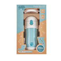 푸고 유아용 프리미엄 빨대컵 350ml, 블루, 2세트