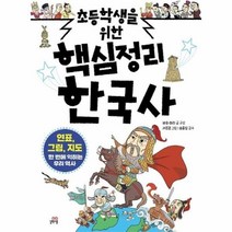 웅진북센 초등학생을위한 핵심 정리 한국사 연표 그림 지도로 한번에 익히는우리역사, One color | One Size
