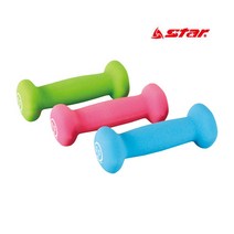 스타 피트니스 아령 1kg 그린 ER320 2개세트 네오프렌 덤벨, 스타네오프렌아령 그린1킬로
